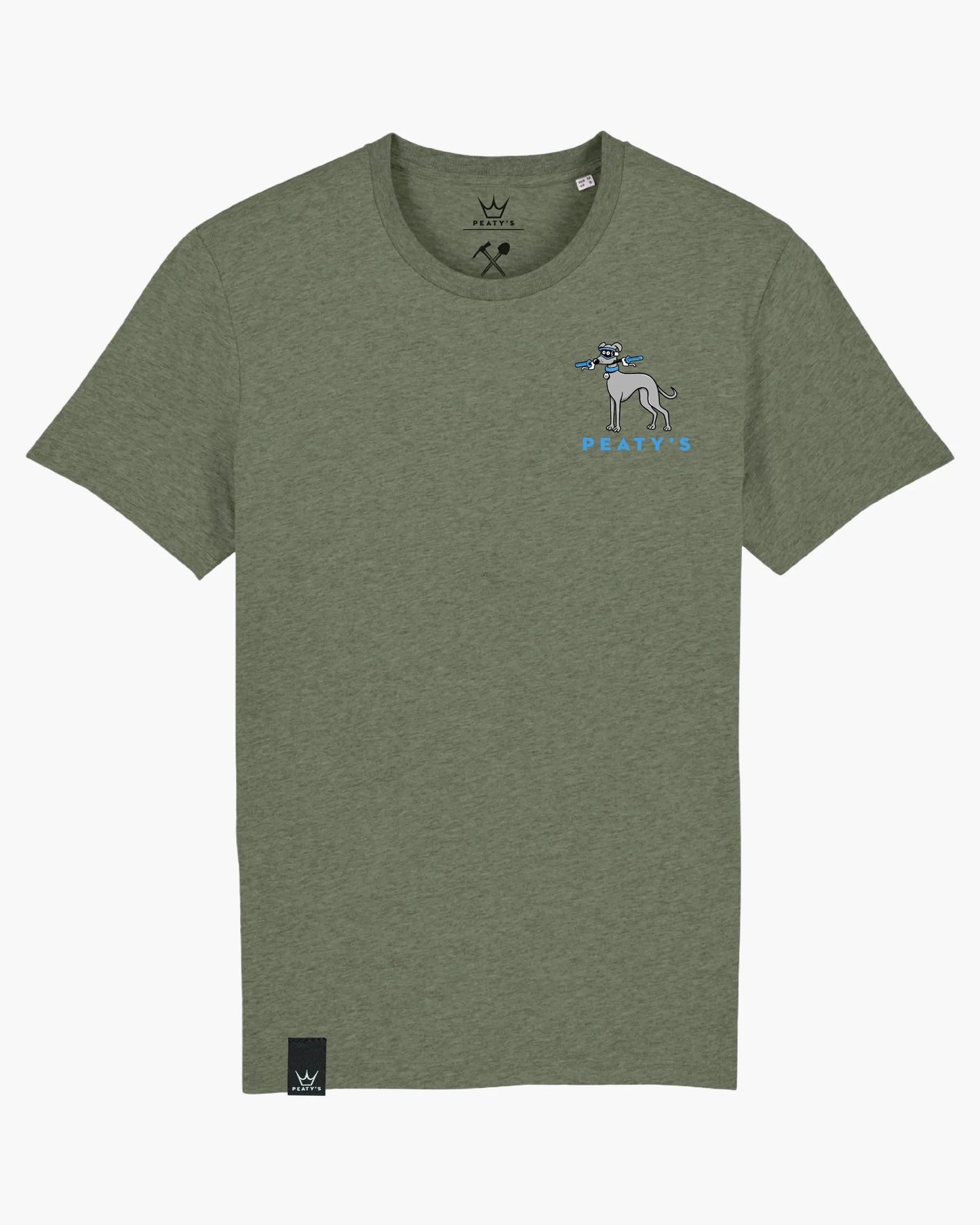 Peaty's AW23 RideWear T-Shirt - Whippet / Khaki 2XL