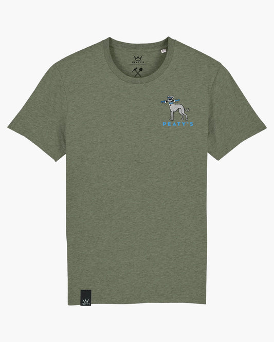 Peaty's AW23 RideWear T-Shirt - Whippet / Khaki 2XL