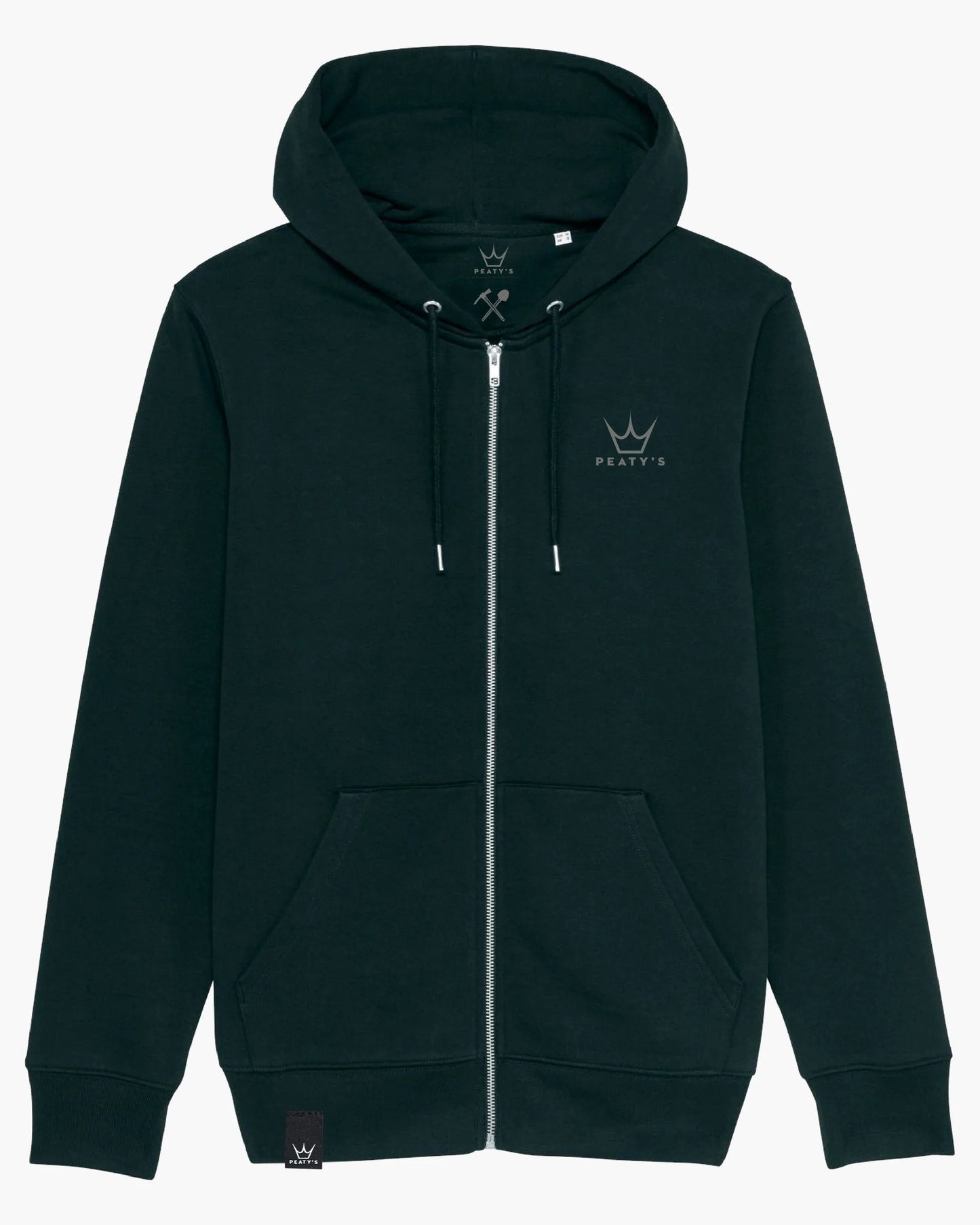 Peaty's AW23 RideWear Zip Hoody - Hold Tight Get Loose / Black L