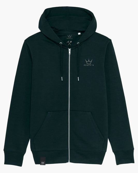 Peaty's AW23 RideWear Zip Hoody - Hold Tight Get Loose / Black M