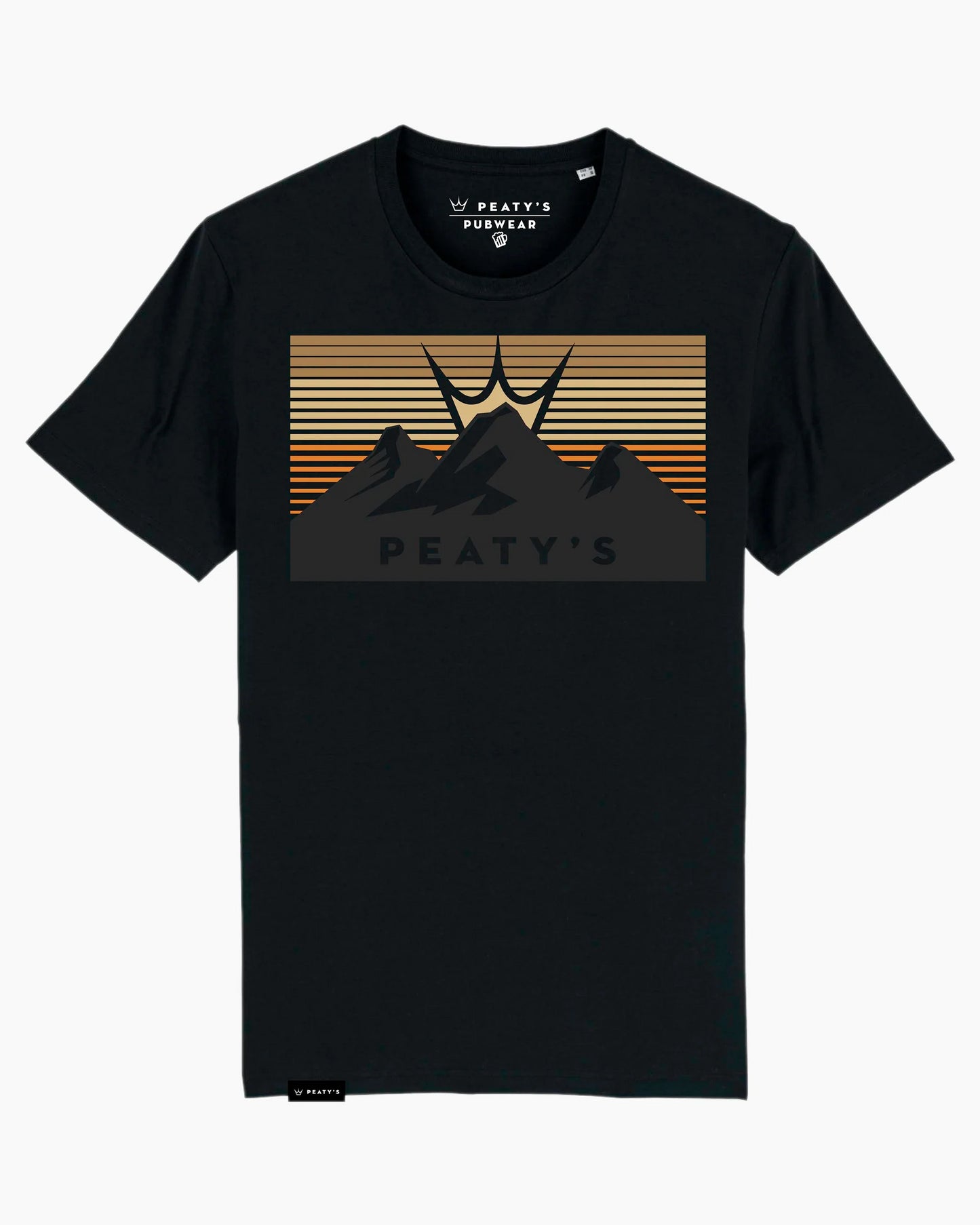 Peaty's AW24 PubWear Tee - Three Peaks Sunset / Black - 2XL