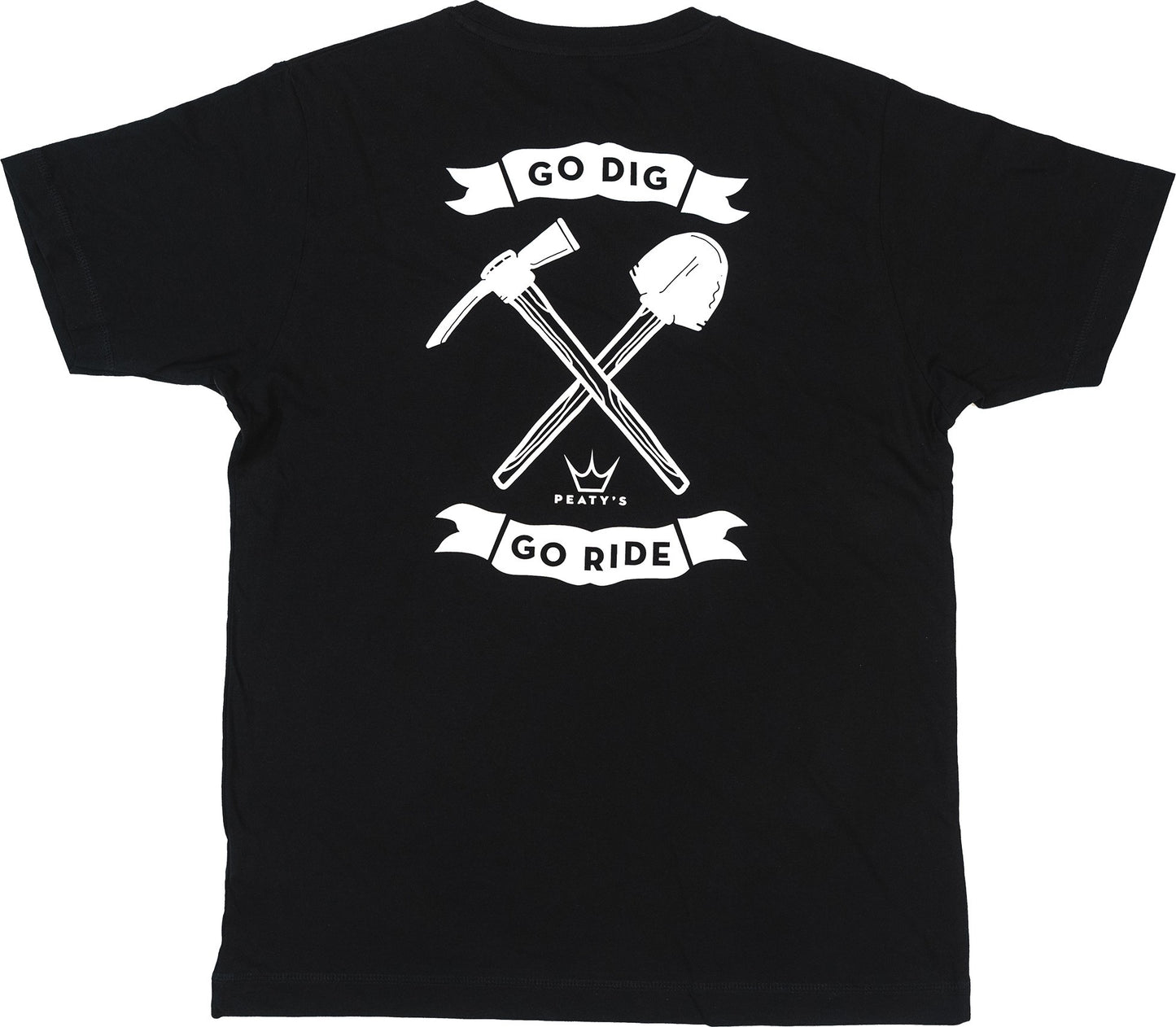 Peaty's Go Dig Go Ride T-Shirt Black - L