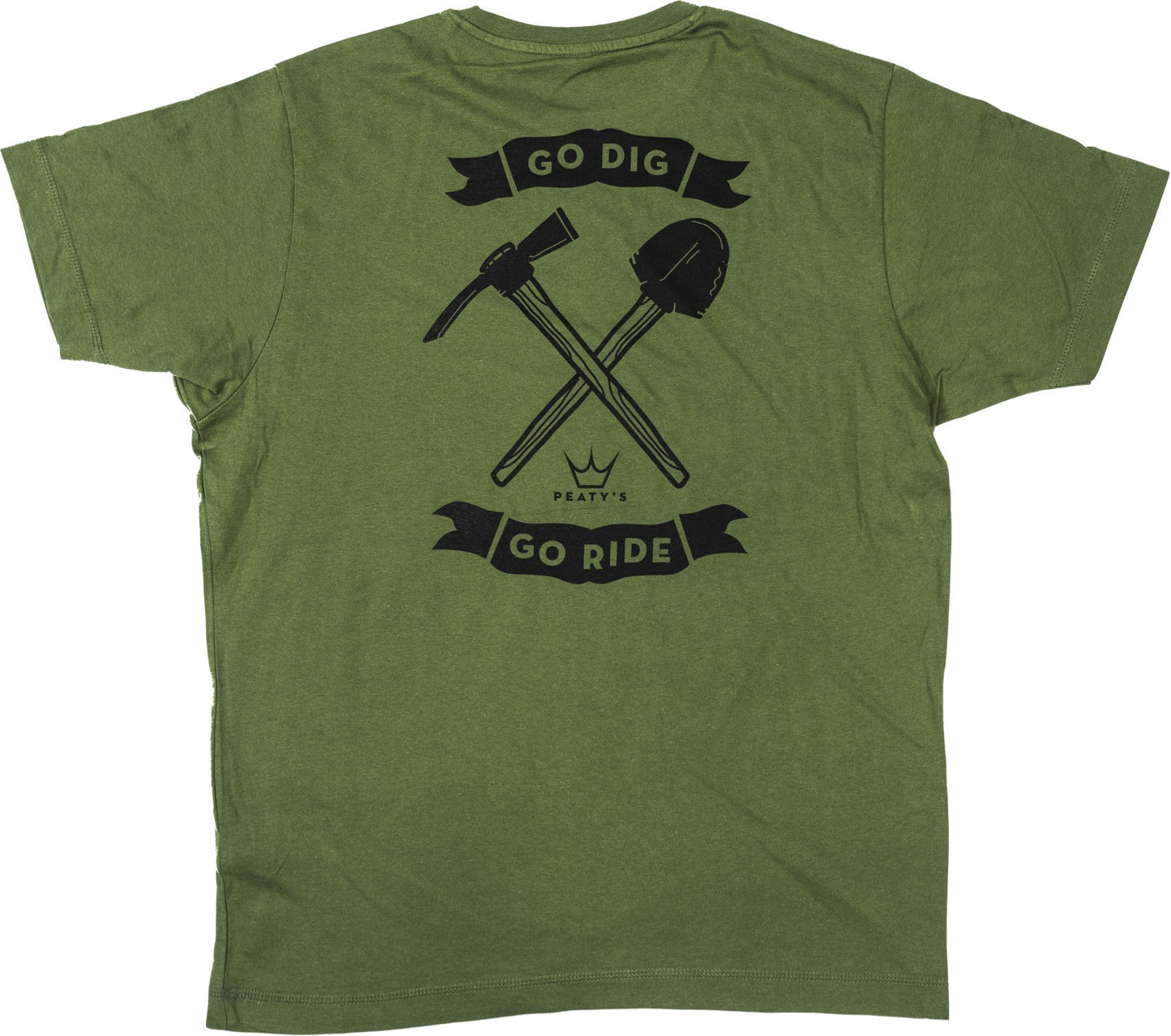 Peaty's Go Dig Go Ride T-Shirt Forest Green - M