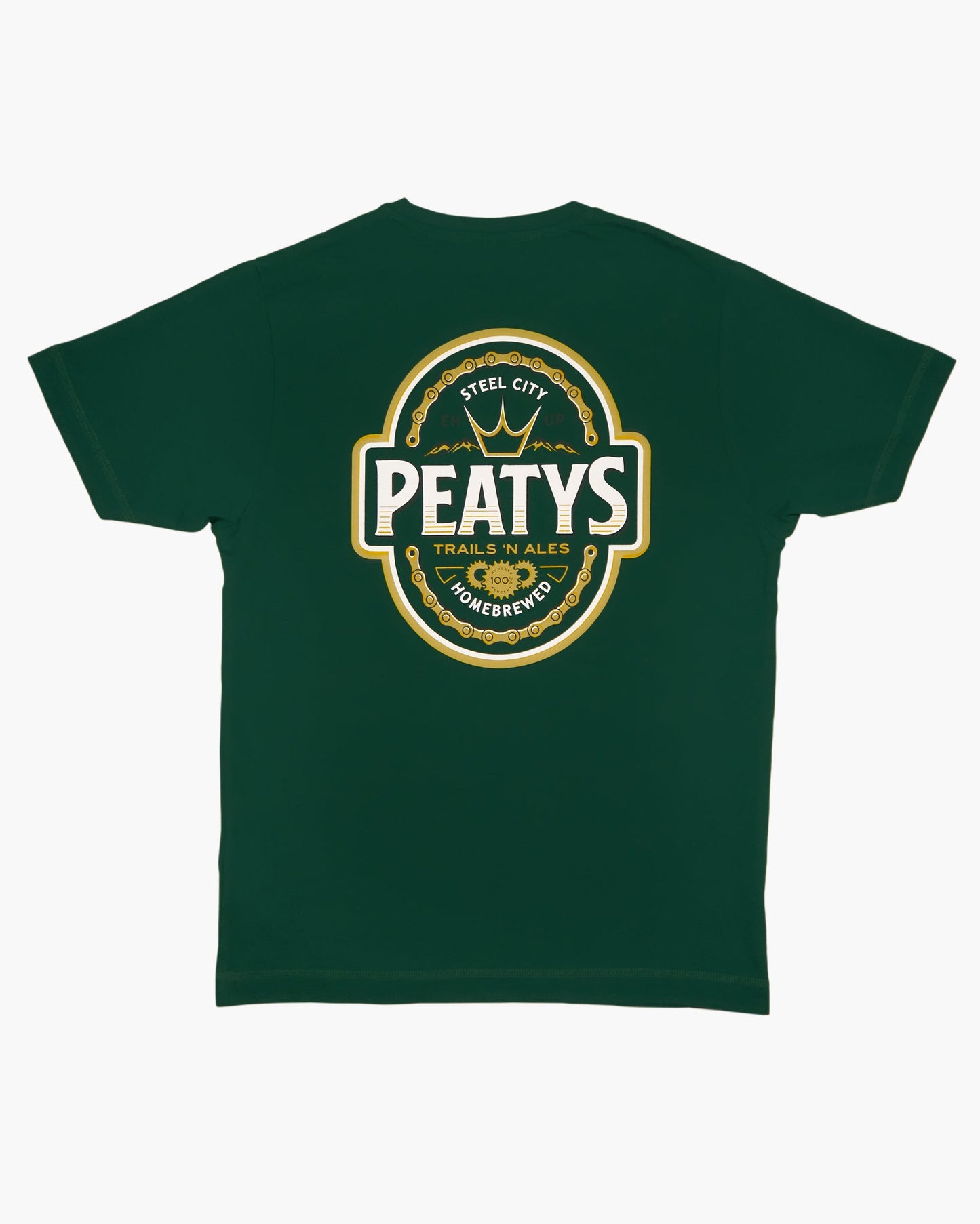 Peaty's Homebrew T-Shirt Bottle Green L