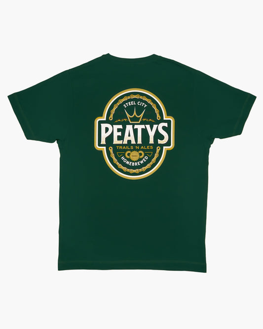 Peaty's Homebrew T-Shirt Bottle Green L