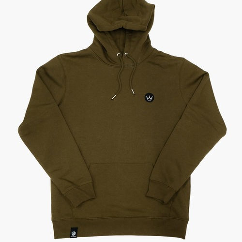 Peaty's Pub Wear Embroidered Hoody - Crown / Khaki - L