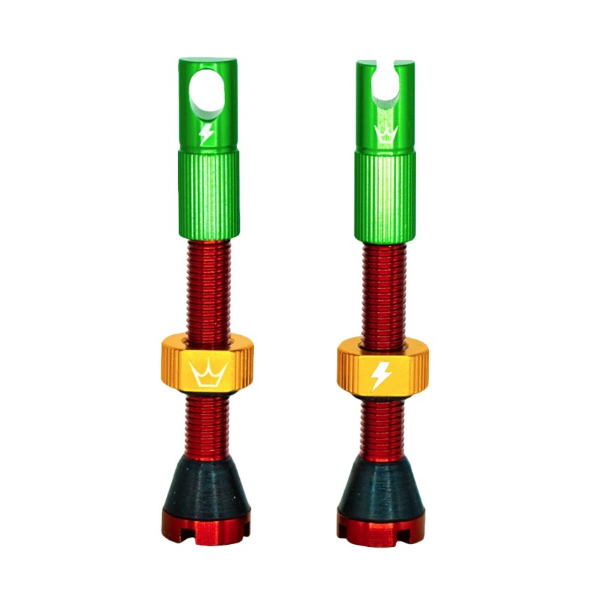 Peaty's x 50to01 (MK2) Tubeless Valves - 42mm / Rasta