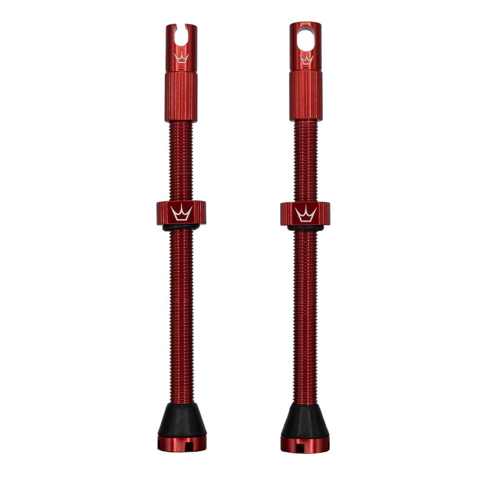 Peaty's x Chris King (MK2) Tubeless Valves - 80mm / Red