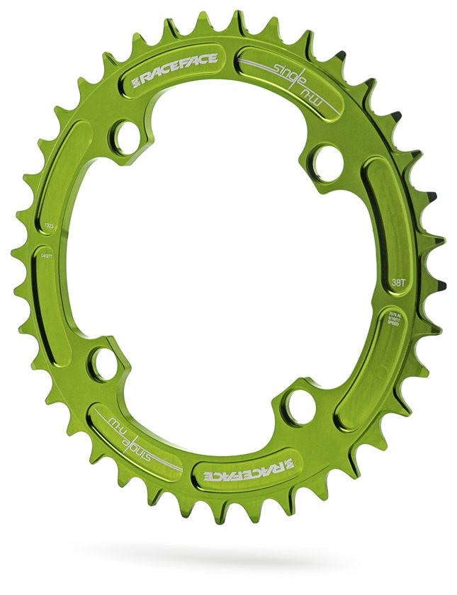 RACE FACE CHAINRING SINGLE NARROW WIDE 104X30 GRN