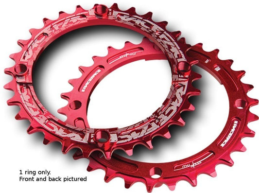 RACE FACE CHAINRING SINGLE NARROW WIDE 104X30 RED