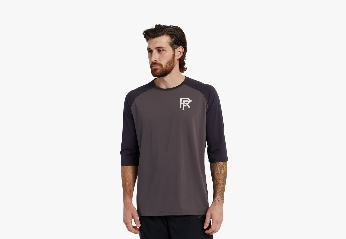 RACE FACE Commit 3/4 Sleeve Tech Top Charcoal L