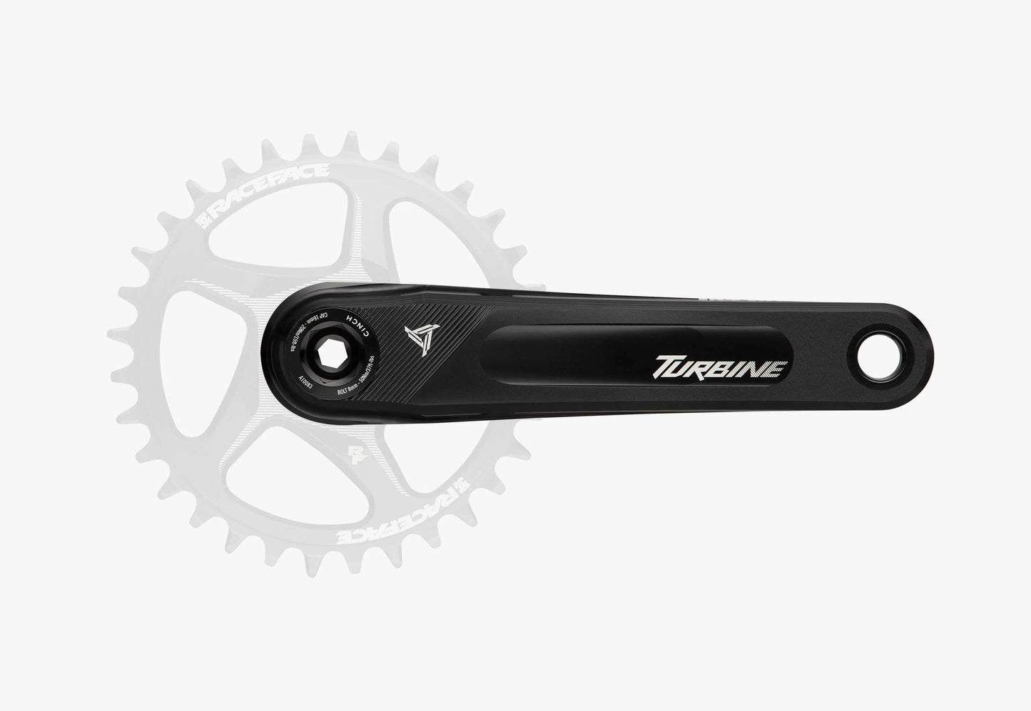 RACE FACE CRANKARM TURBINE 136 165 BLACK