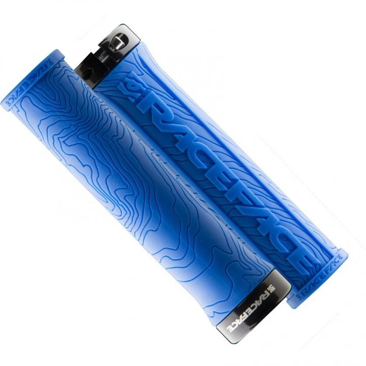 RACE FACE GRIP HALF NELSON W/LOCK BLUE