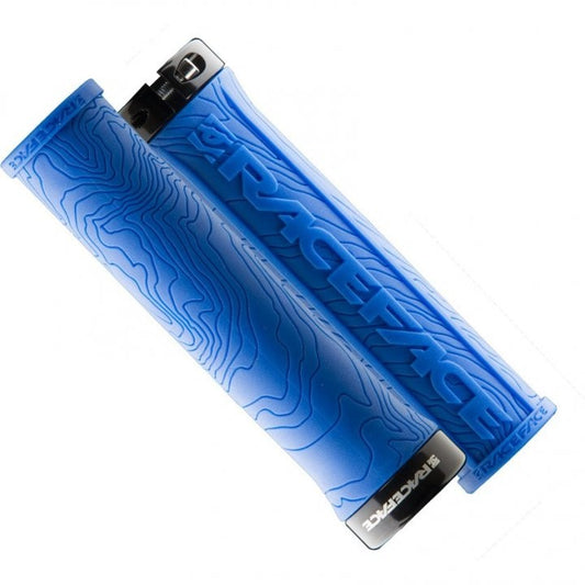 RACE FACE GRIP HALF NELSON W/LOCK BLUE