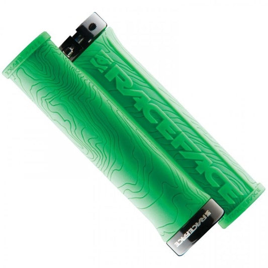 RACE FACE GRIP HALF NELSON W/LOCK GREEN