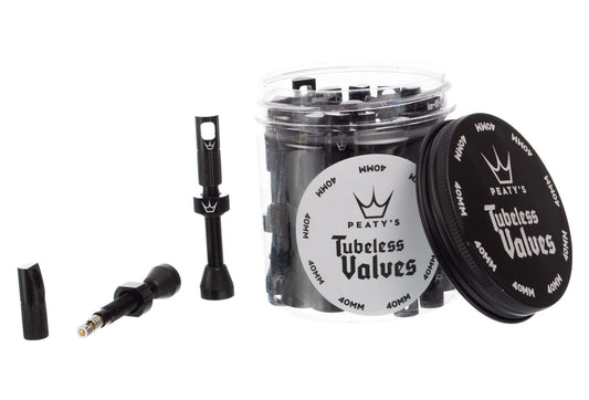 Workshop Pack - Peaty's x Chris King (MK2) Tubeless Valves - 42mm / Black (26 Single Valves)